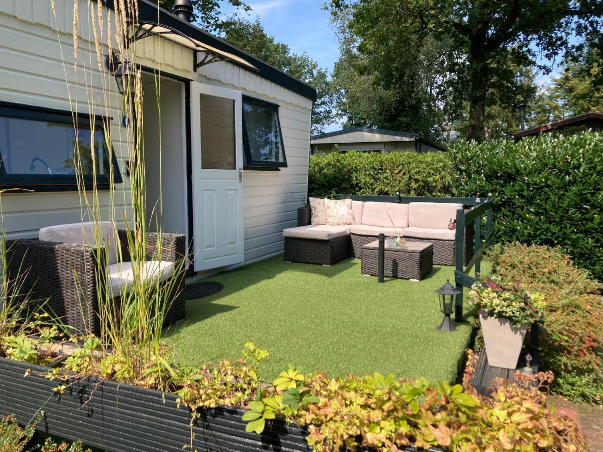 Willa Charmant Chalet Op Een Bospark Op De Veluwe Putten Zewnętrze zdjęcie